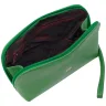Вместительная женская косметичка из натуральной кожи флотар Desisan 106717 зеленого цвета modnotak фото - 2