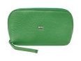 Вместительная женская косметичка из натуральной кожи флотар Desisan 106717 зеленого цвета modnotak фото №5
