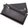 Класичний лаковий гаманець з візерунком під крокодила ST Leather (16300) - 4