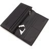 Великий жіночий гаманець із натуральної шкіри чорного кольору із клапаном на магніті ST Leather 1767417 - 6