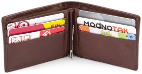 Кожаное мужское портмоне с зажимом ST Leather (16566)