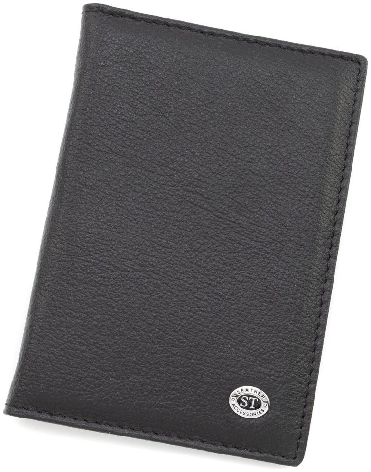 Кожаная обложка для паспорта старого образца ST Leather 97717 черная фото №1 Кожаная обложка для паспорта старого образца ST Leather 97717 черная modnotak фото №1