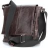 Темно-коричнева чоловіча сумка-месенджер із натуральної шкіри SHVIGEL 2400794 - 3
