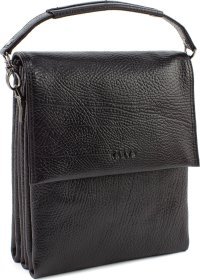 Кожаная мужская сумка-барсетка с клапаном на магнитах KARYA (108517)