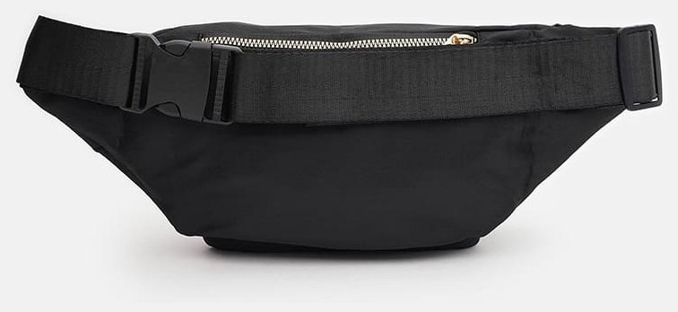Стильная поясная сумка из текстиля черного цвета Monsen 88717 modnotak фото №2