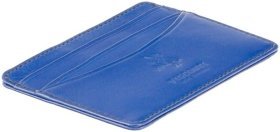 Яркий синий картхолдер из натуральной кожи Visconti Razor 69017
