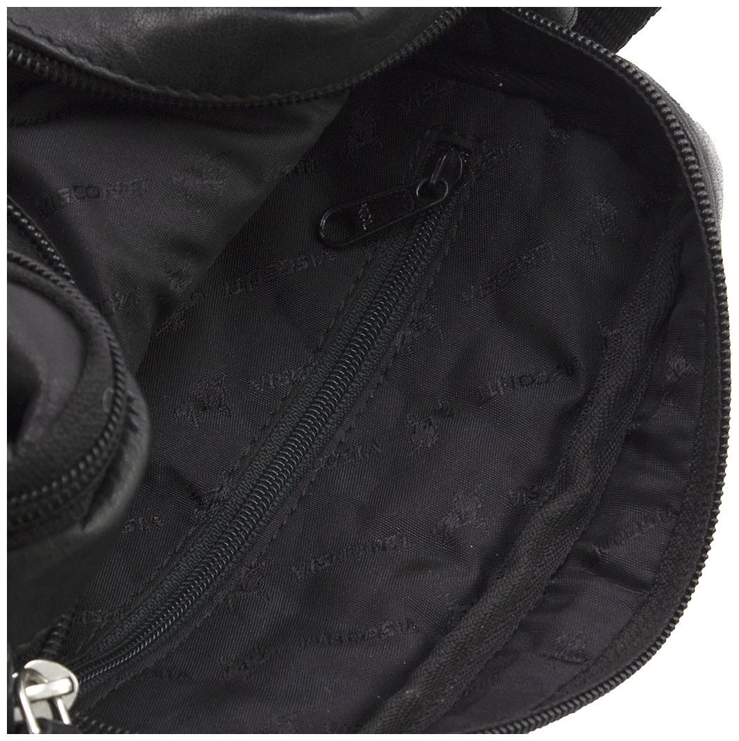Маленькая мужская кожаная сумка на плечо на два отделения Visconti 69117