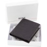 Черный мужской кошелек из натуральной кожи с карманом для монет Bond Non (10896) - 6