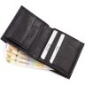 Черный мужской кошелек из натуральной кожи с карманом для монет Bond Non (10896) - 4