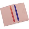 Шкіряне жіноче обкладинка під документи світло-рожевого кольору ST Leather (14002) - 4