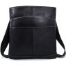 Матовая мужская сумка планшет черного цвета VINTAGE STYLE (14729) - 1