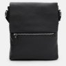 Солидная мужская сумка-планшет из фактурной кожи черного цвета с клапаном Keizer 71518 - 2