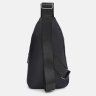 Текстильний чоловічий рюкзак-слінг середнього розміру в чорному кольорі Monsen 71618 - 3