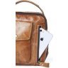 Винтажная небольшая сумка планшет из натуральной кожи VINTAGE STYLE (14766) - 4