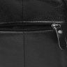 Чоловіча чорна сумка-планшет з м'якої шкіри на блискавичній застібці Keizer (15658) - 6