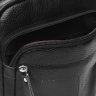 Мужская черная сумка-планшет из мягкой кожи на молниевой застежке Keizer (15658) - 7