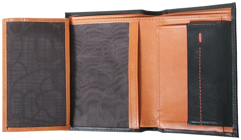 Шкіряний гаманець із захистом RFID Beverly Hills із натуральної шкіри Vip Collection 102518 (чорний) фото №4 Шкіряний гаманець із захистом RFID Beverly Hills із натуральної шкіри Vip Collection 102518 (чорний) modnotak фото №4