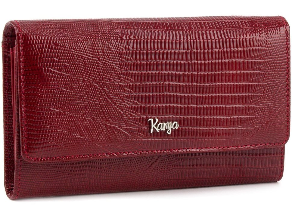 Красивый женский кошелек красного цвета KARYA (1088-075)