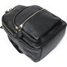 Невеликий шкіряний жіночий рюкзак чорного кольору Vintage (2420676) - 3