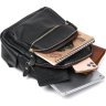 Невеликий шкіряний жіночий рюкзак чорного кольору Vintage (2420676) - 5