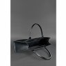 Жіноча сумка шоппер з натуральної шкіри чорного кольору з фіксацією BlankNote Blackwood (12712) - 4