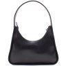Черная женская сумка-багет с одной лямкой из натуральной итальянской кожи Grande Pelle 73818 - 3