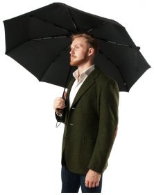 Зонт мужской Fulton Open&amp;Close Jumbo-1 G323 Black (автомат, однотонный черный) 93818