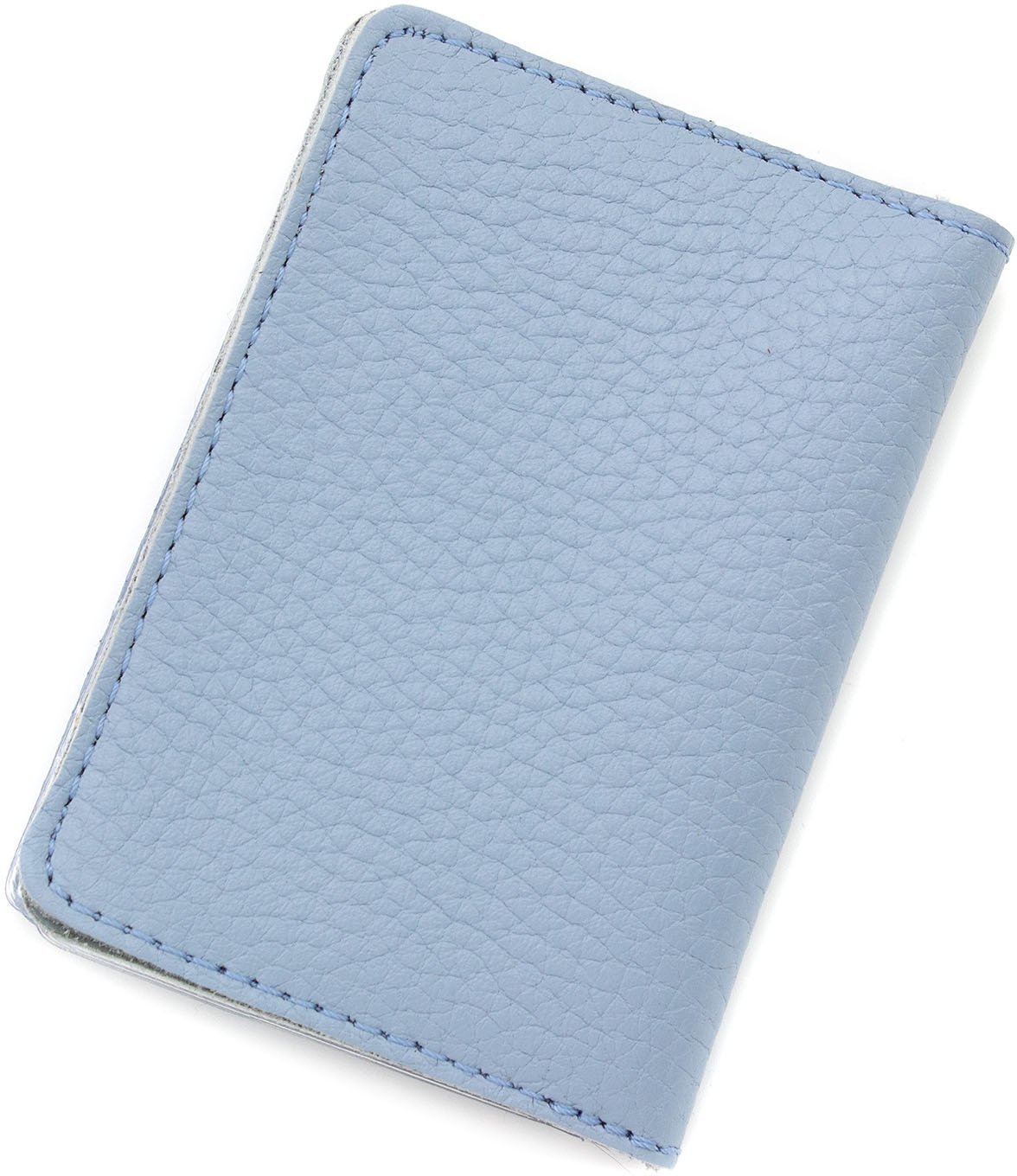 Голубая обложка для ID-паспорта и прав из натуральной кожи флотар ST Leather (16892)