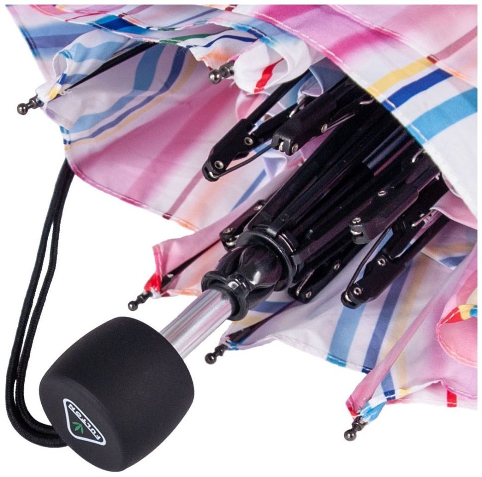 Зонт женский Fulton L902 Superslim-2 Funky Stripe (разноцветные полоски) 93918 modnotak фото №5