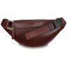 Чоловіча сумка бананка з якісної гладкої шкіри Ashwood V32 94018 коричневого кольору фото №2 Чоловіча сумка бананка з якісної гладкої шкіри Ashwood V32 94018 коричневого кольору modnotak фото - 2