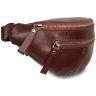 Чоловіча сумка бананка з якісної гладкої шкіри Ashwood V32 94018 коричневого кольору фото №3 Чоловіча сумка бананка з якісної гладкої шкіри Ashwood V32 94018 коричневого кольору modnotak фото - 3