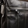 Чорна вертикальна сумка на плече з натуральної шкіри Vintage (20019) - 6