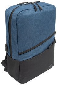 Текстильний чоловічий рюкзак з 1 великим відділенням Bordlite JBBP синьо-чорного кольору 94318