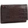 Коричневий гаманець з натуральної шкіри з тисненням Tony Bellucci (10755) - 1