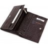 Коричневий гаманець з натуральної шкіри з тисненням Tony Bellucci (10755) - 5