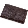 Коричневий гаманець з натуральної шкіри з тисненням Tony Bellucci (10755) - 4