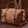 Універсальна дорожня сумка з текстилю пісочного кольору Vintage (20172) - 8