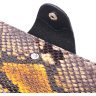 Женский разноцветный купюрник из натуральной фактурной кожи под змею KARYA (2421004) - 3