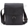Черная наплечная сумка из зернистой кожи Leather Collection (11550) - 2
