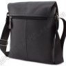 Черная наплечная сумка из зернистой кожи Leather Collection (11550) - 4