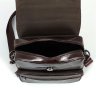 Середня чоловіча сумка-барсетка з натуральної шкіри коричневого кольору Tiding Bag (21222) - 7