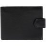 Чоловіче шкіряне портмоне чорного кольору із затискачем для купюр Ricco Grande 65418 - 1