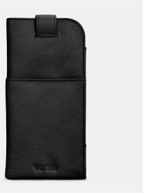 Чехол на кнопке для очков из кожи с нашивкой черного кота Yoshi Y4309 разноцветный 95518