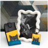 Чехол на кнопке для очков из кожи с нашивкой черного кота Yoshi Y4309 разноцветный 95518 modnotak фото - 5
