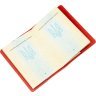 Червона жіноча матова обкладинка на паспорт з натуральної шкіри хорс Shvigel (2413959) - 5