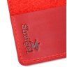 Червона жіноча матова обкладинка на паспорт з натуральної шкіри хорс Shvigel (2413959) - 7