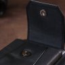 Мужская сумка на пояс из натуральной черной кожи Vintage (2420480) - 9