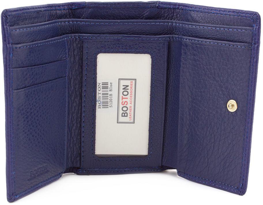 Синій маленький гаманець з зовнішньої монетницьою BOSTON (16260)