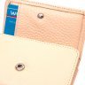 Світло-бежевий жіночий гаманець з натуральної шкіри на кнопці KARYA (2421320) - 3