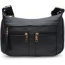 Жіноча шкіряна сумка горизонтального типу в чорному кольорі Keizer (22050) - 1